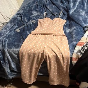 Emerald Sundae light pink jumpsuit(with belt), full length, size M, worn once